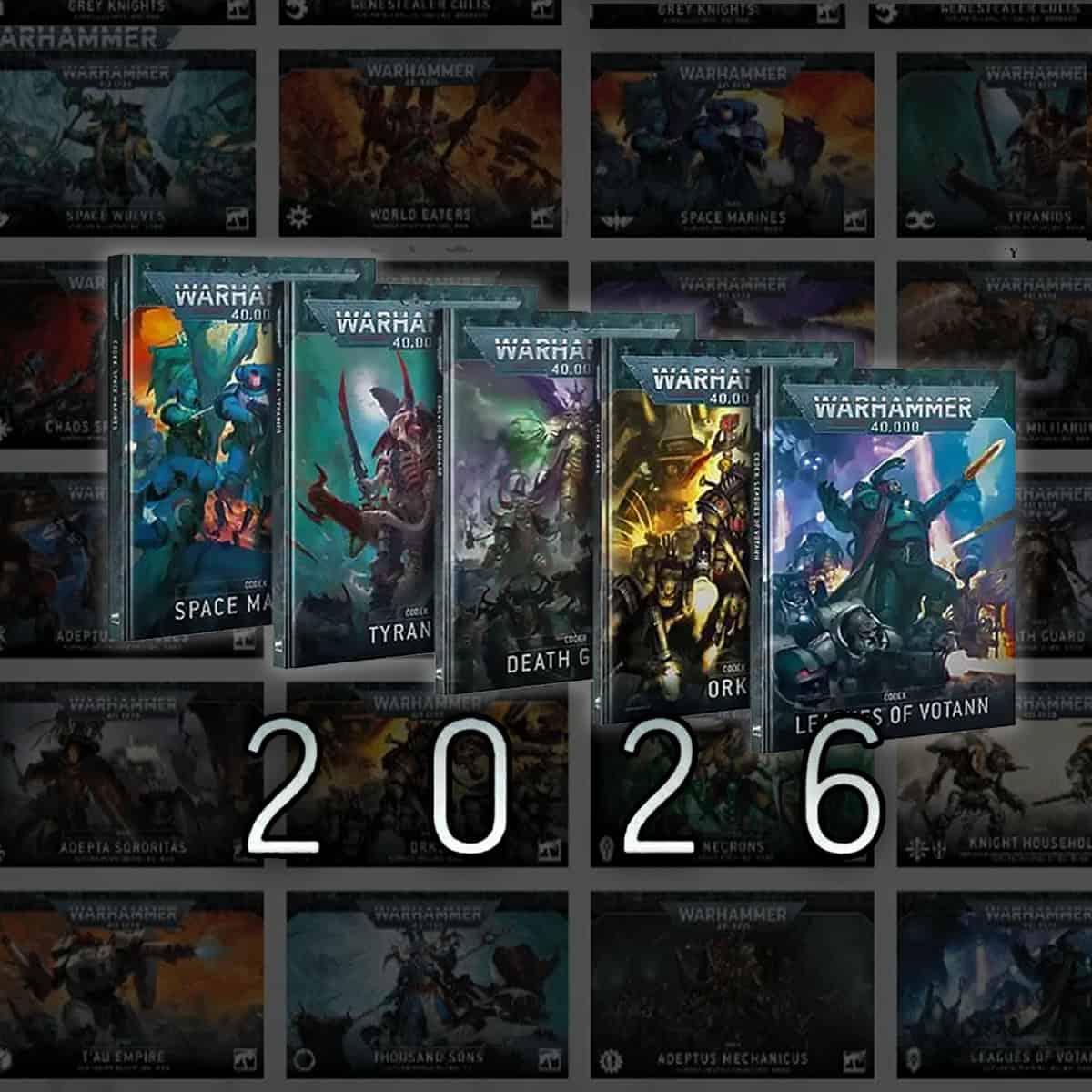 2026 Warhammer 40k 11th edition codex books