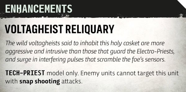 Voltagheist Reliquary Overwatch shutdown datasheet card for Luminen Auto-choir