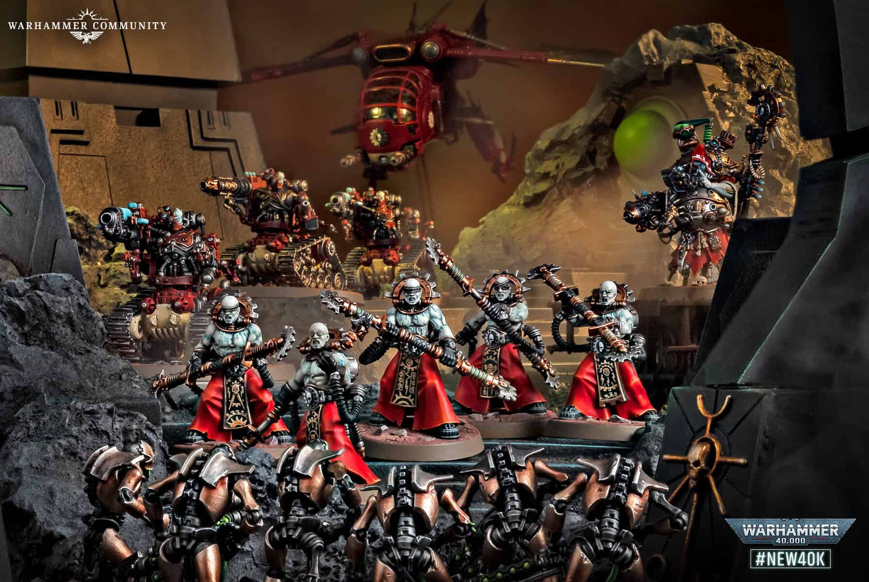 11th edition Adeptus Mechanicus Luminen Auto-choir detachment Electro-Priest model art
