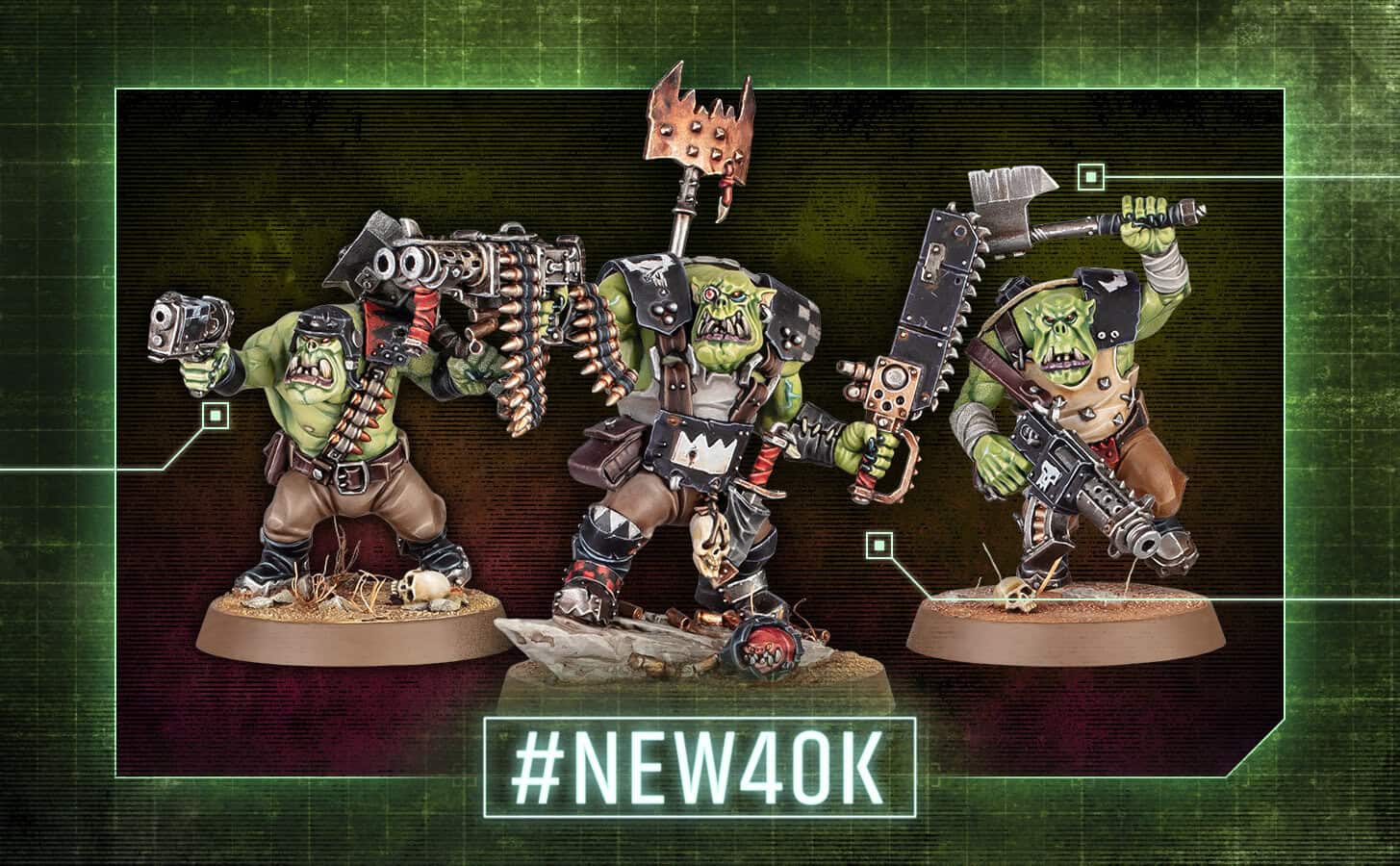 New Ork Boyz kit focus for the 40k Armageddon box