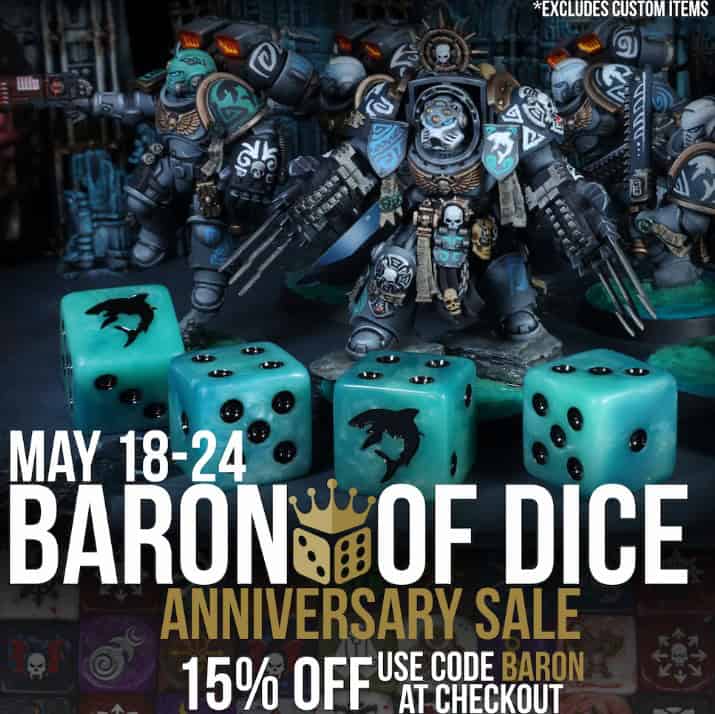 Baron of Dice Memorial Day Sale