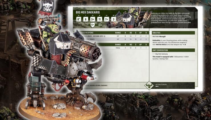 Big Mek Dakkarig rules warhammer 40k orks