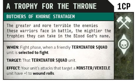 Butchers of Khorne Detachment Stratagems