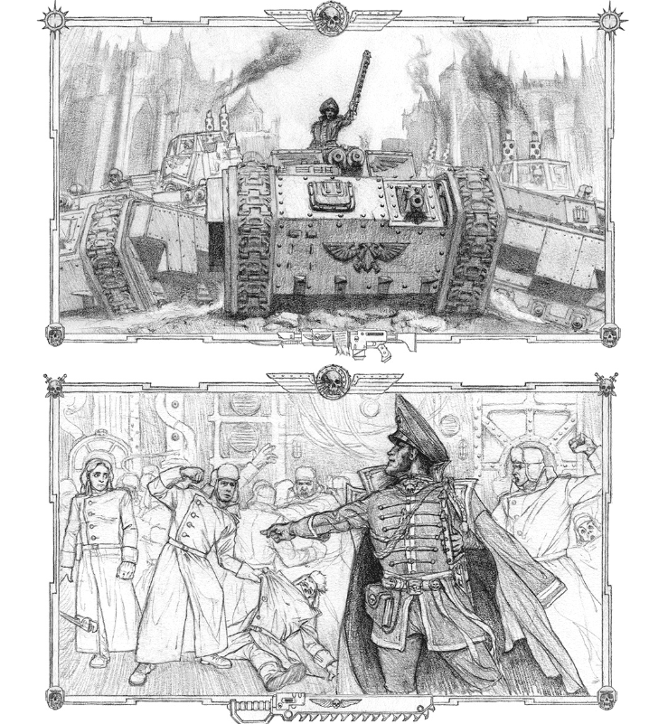 Ciaphas Cain For the Emperor Book Sketches