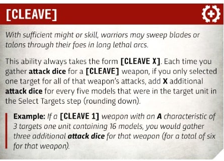Cleave 11th Edition Rules