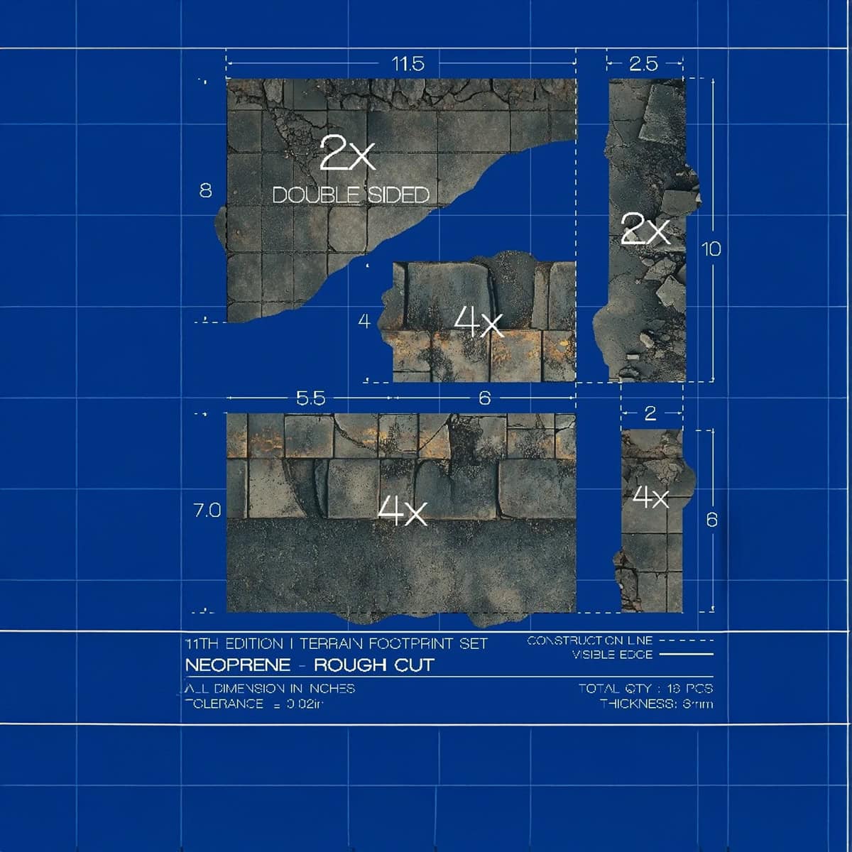 How to Convert 10th Edition Layouts to 11th Terrain Areas squad marks