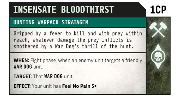 Hunting Warpack Stratagem