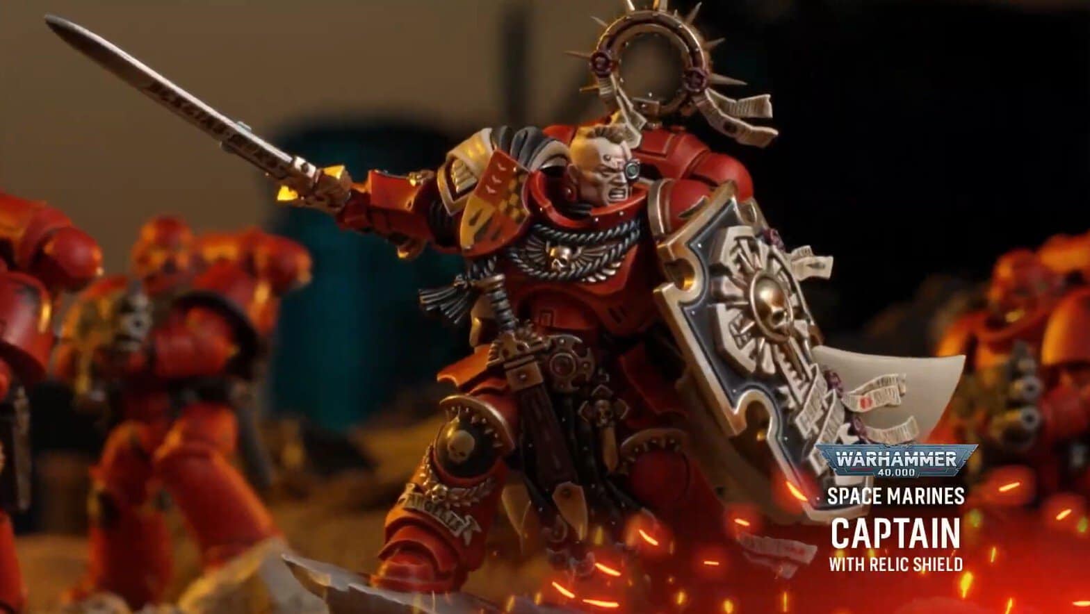 New Space marine captain painted model