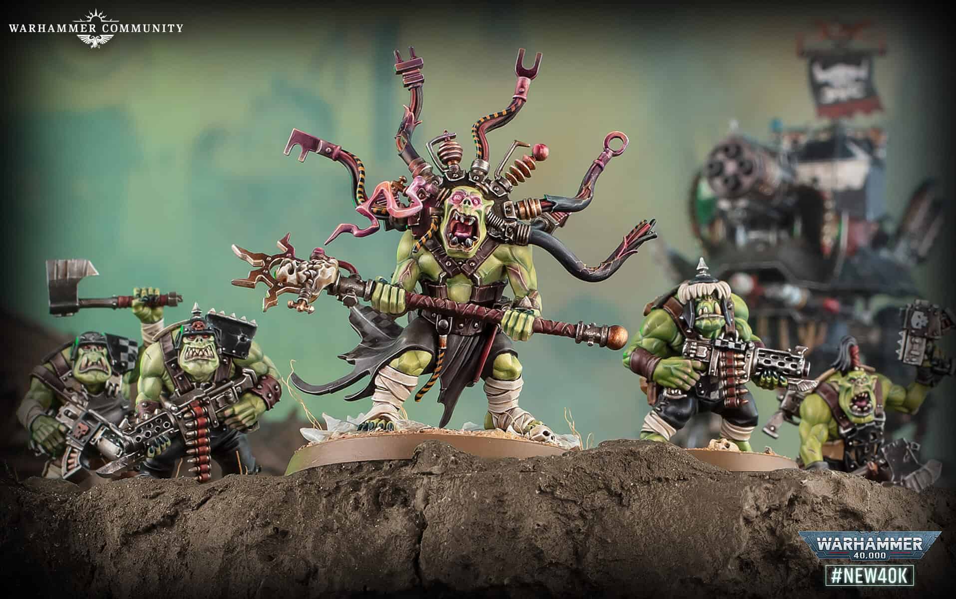 Ork Weirdboy model for Warhammer 40k Armageddon