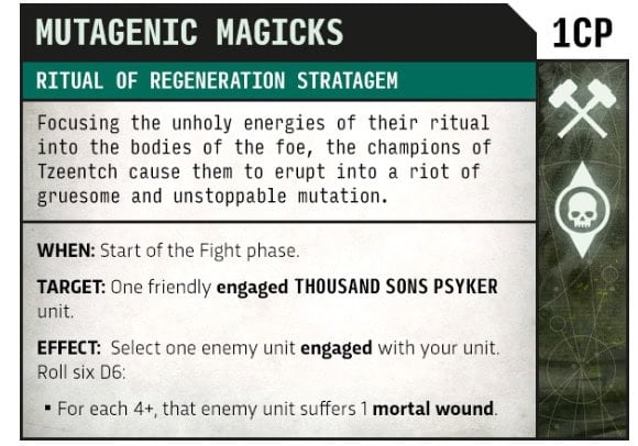 Ritual of Regeneration Stratagem