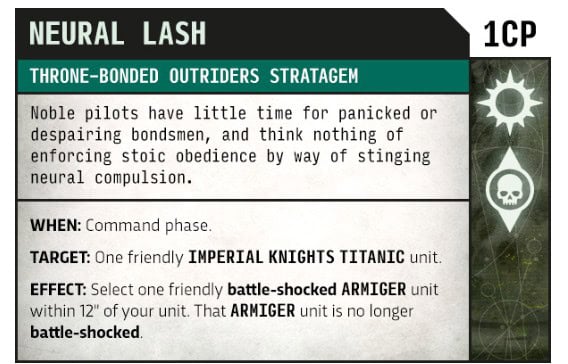 Throne-bonded Outriders Stratagem