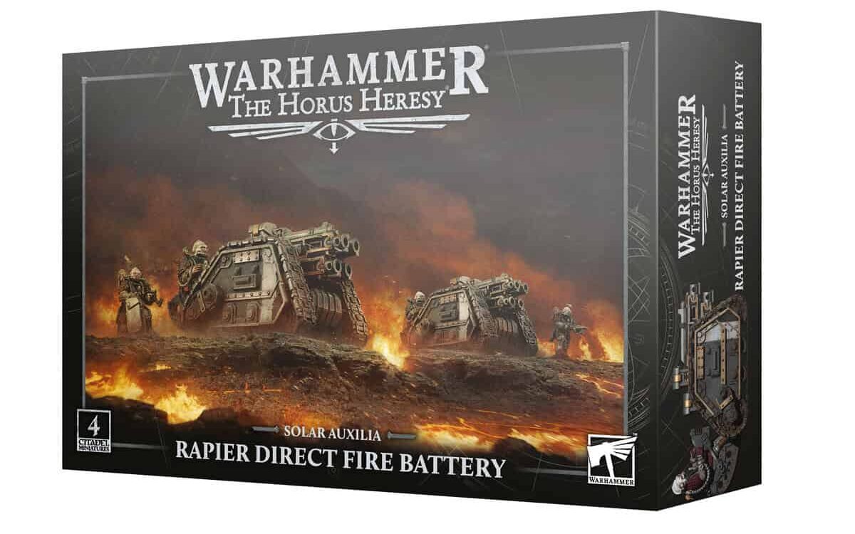 Solar Auxilia Rapier Direct Fire Battery box art