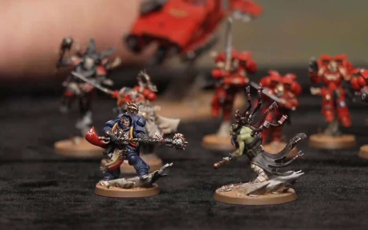 librarian versus weirdboy duel diorama
