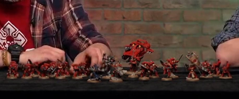 new Space Marine models from Armageddon Box painted models from live stream