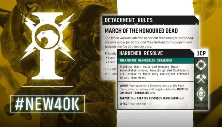 new adetpus custodes detachment rules for 11th edition