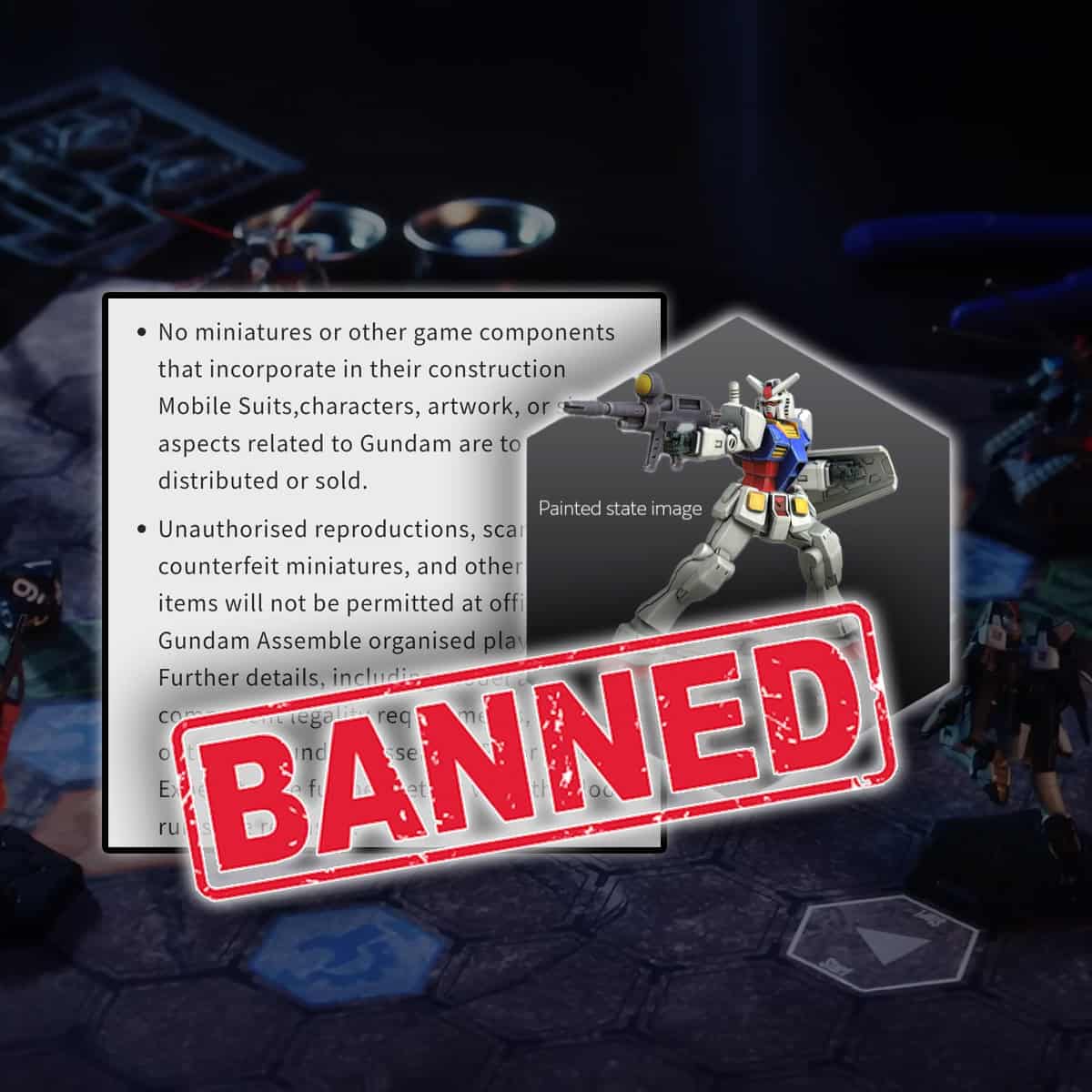 3d printing gundam assemble banned
