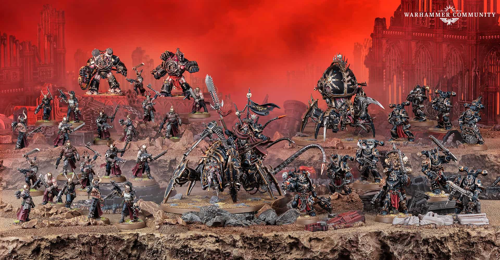 Chaos Space Marines Warband battleforce box contents
