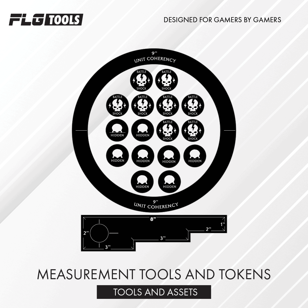 FLG 11th Edition Tool and Token Set for Warhammer 40k