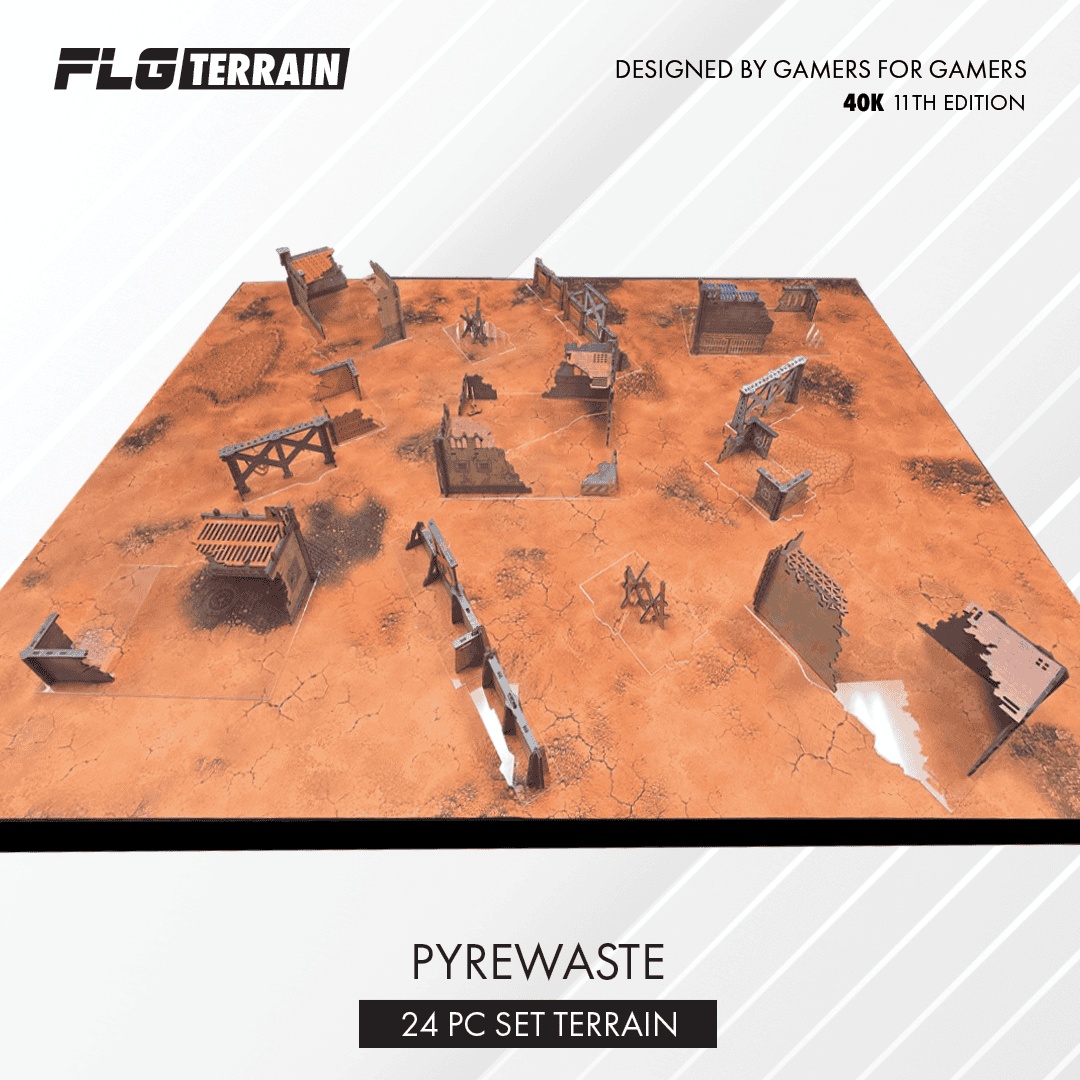 FLG Full Color Terrain Pyrewaste 11th Edition for Warhammer 40k