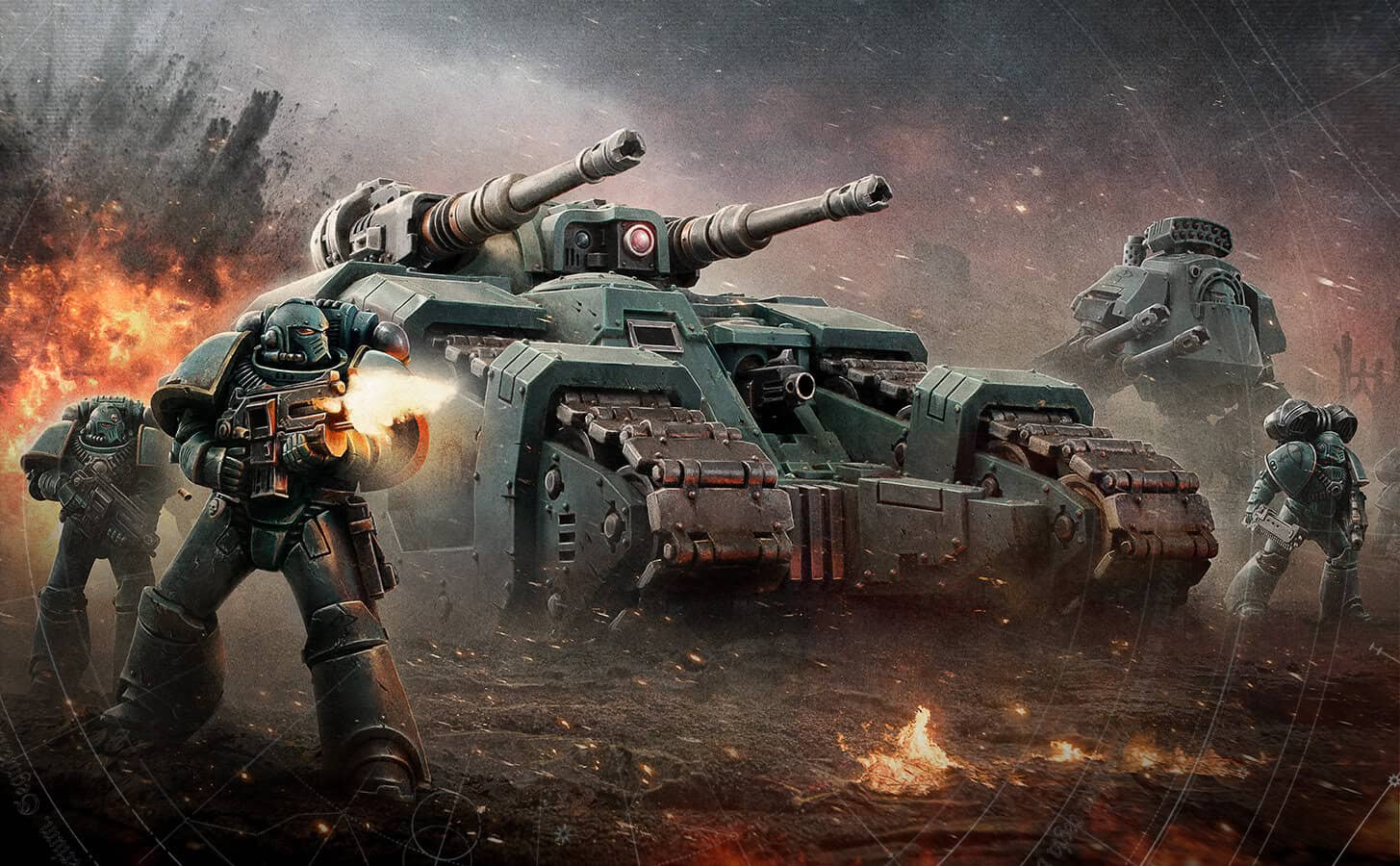 Horus Heresy MkIV Space Marines feature art