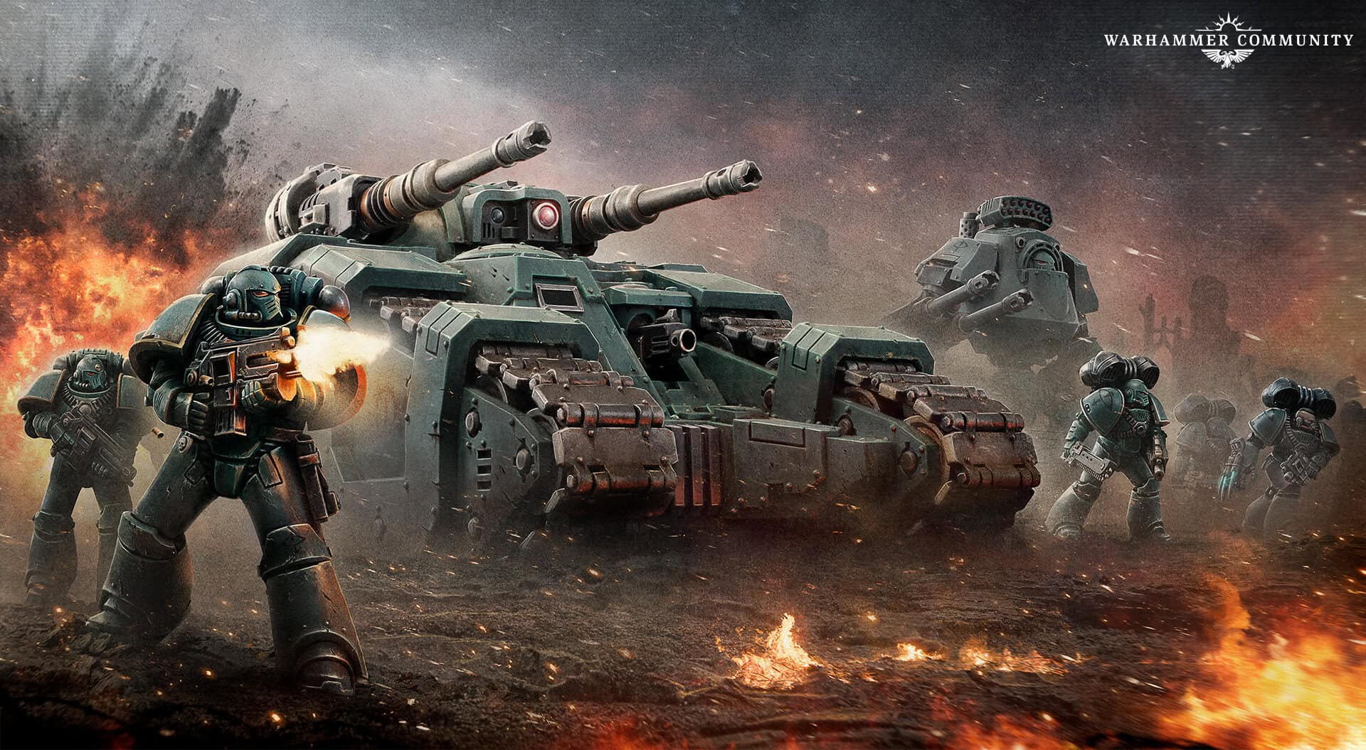 MkIV Space Marines art for the Horus Heresy