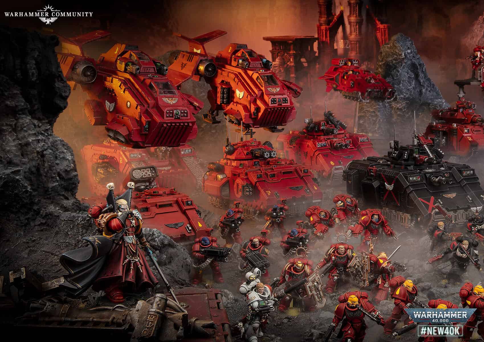 Warhammer 40k 11th edition Space Marines Blood Angels Rules Updates Faction Pack art