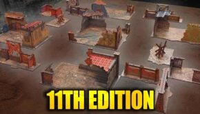 Warhammer 40k 11th edition terrain area footprints best