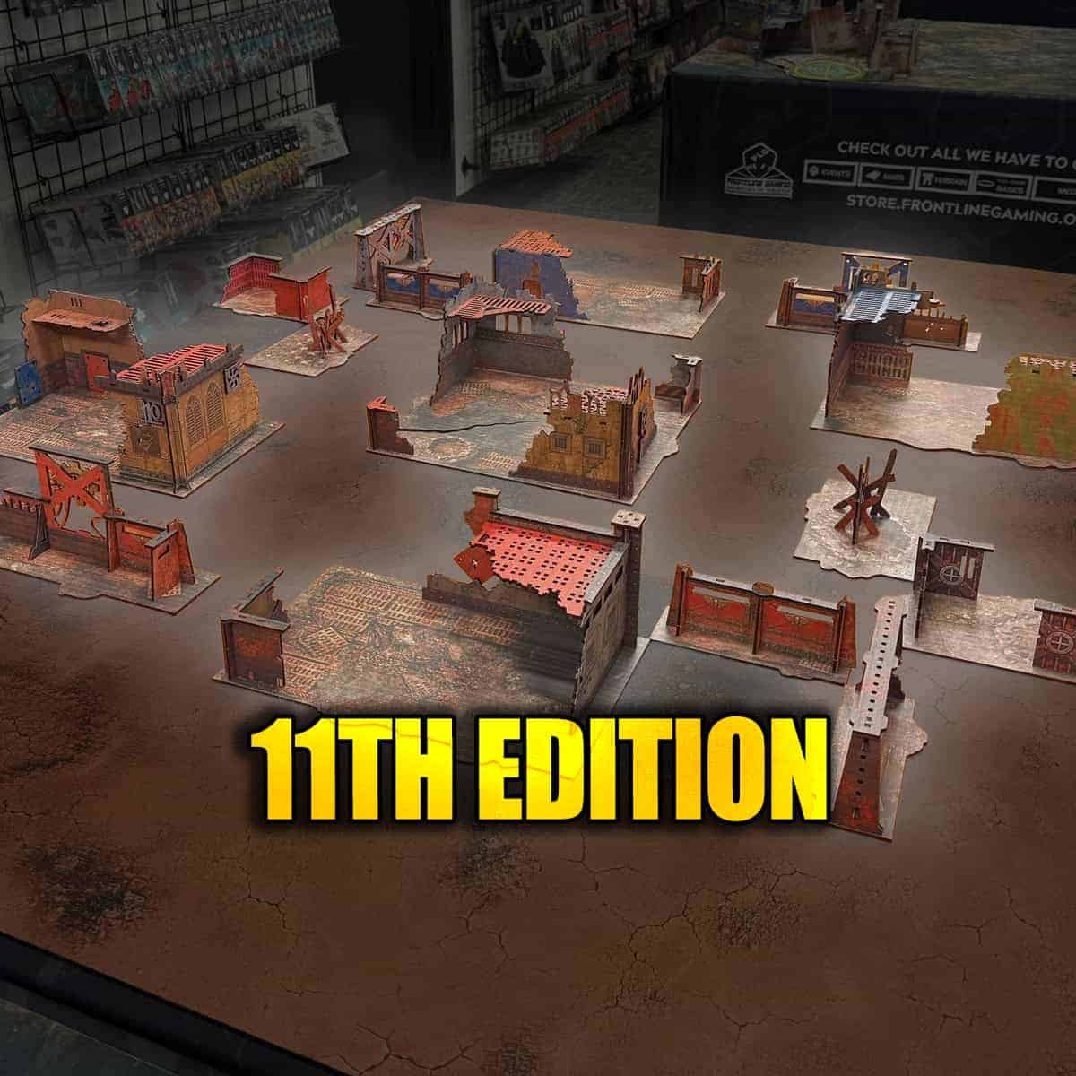 Warhammer 40k 11th edition terrain area footprints best