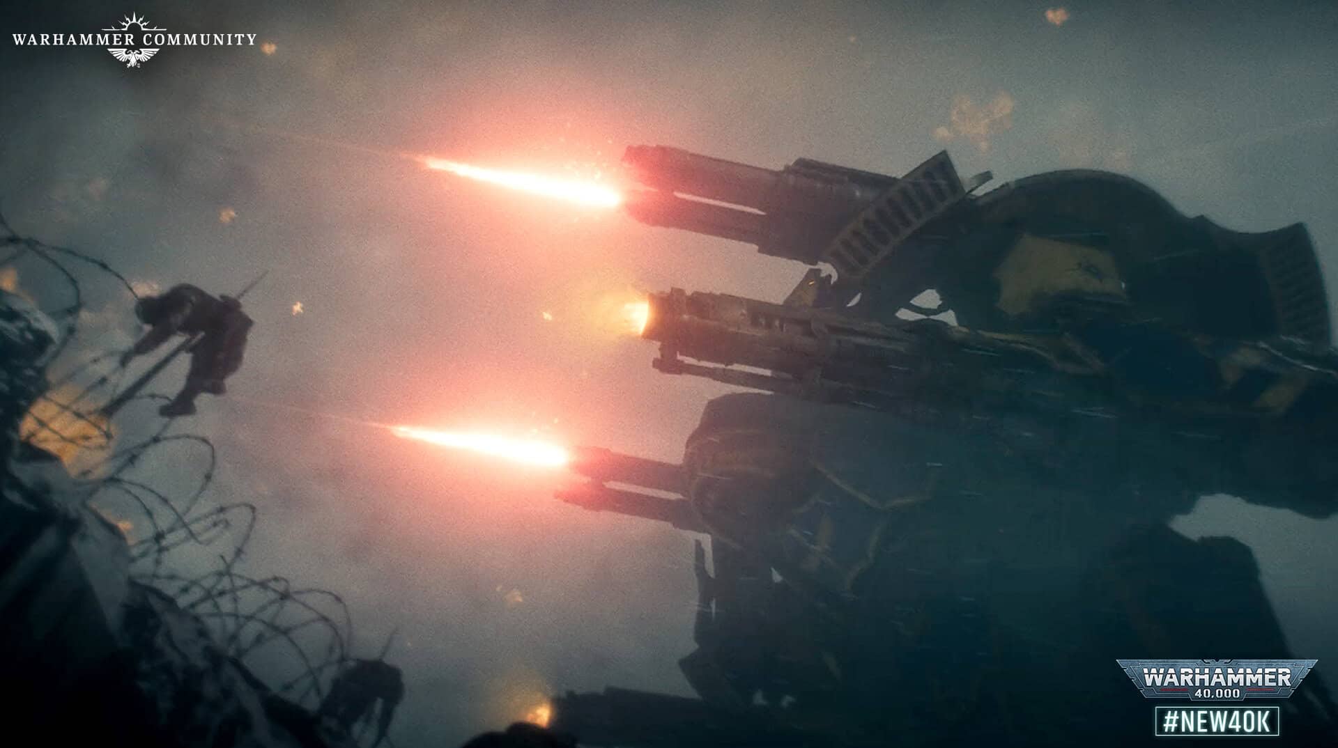Warlord Titan from a Guardsman's POV in the Warhammer 40k 11th Edition trailer