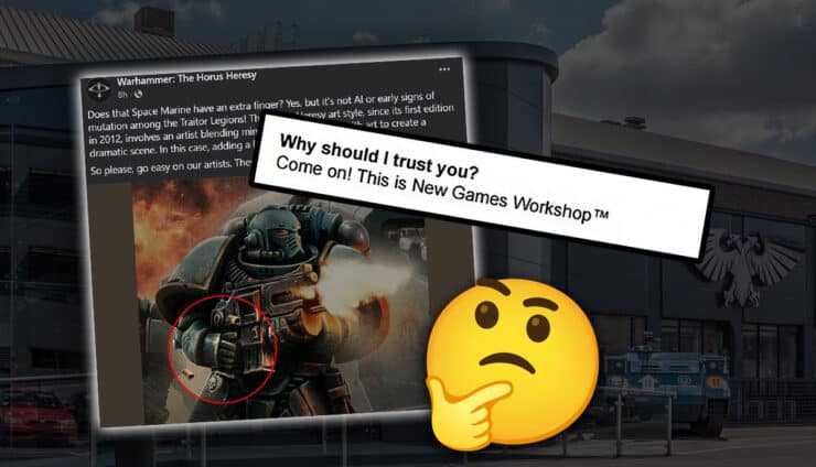 games workshop ai statment doubling down they use artitsts