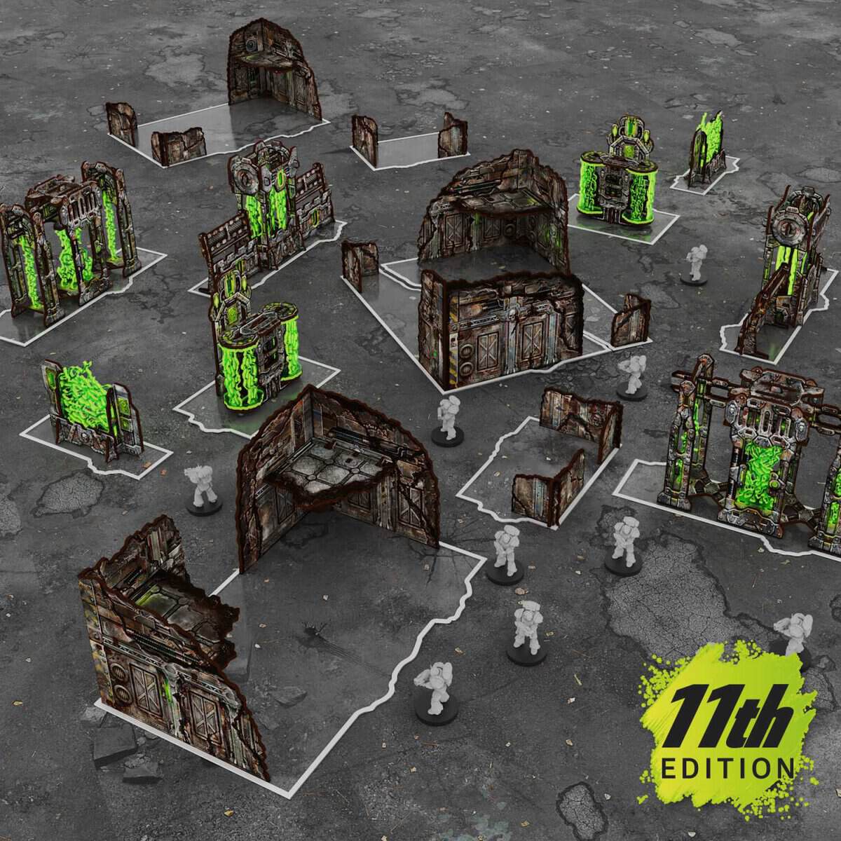 Green Stuff World Pre-Painted Foldable Matched Play terrain pack 11th edition