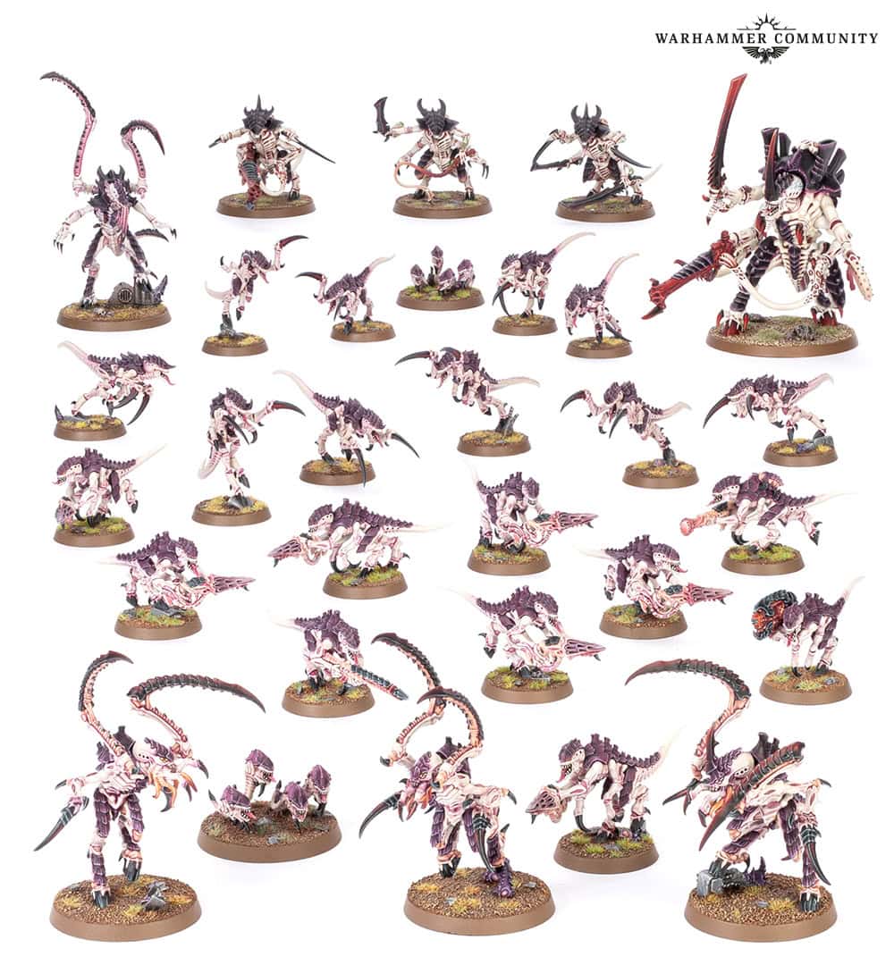 Warhammer 40k Tyranid Swarm Battleforce box contents