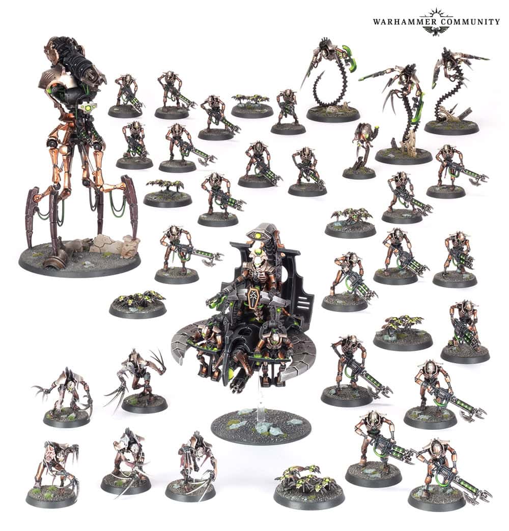 Warhammer 40k Necron Host Battleforce box contents