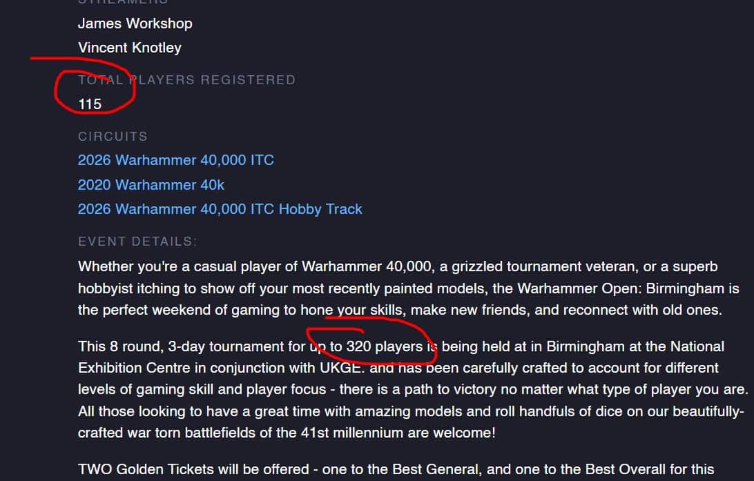 warhammer opens doing not tell