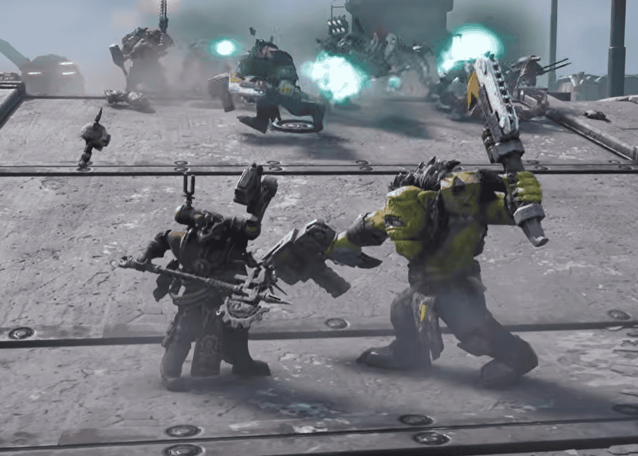 Adeptus Mechanicus Gameplay DoW4 Gaemplay Vs Orks