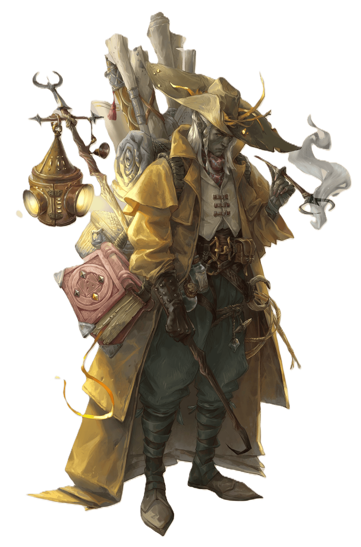 Arcanologist Wizard subclass art for Auroboros: Dissension
