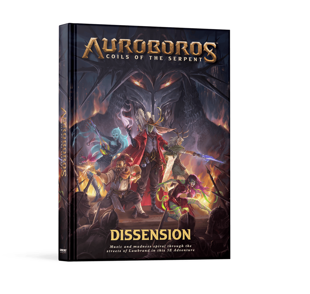 A New Adventure artwork for Auroboros: Dissension set in Lawbrand