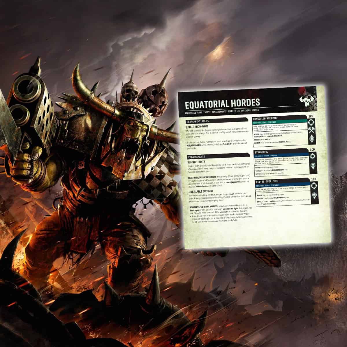 Equatorial Hordes Detachment orks death mire warhammer 40k