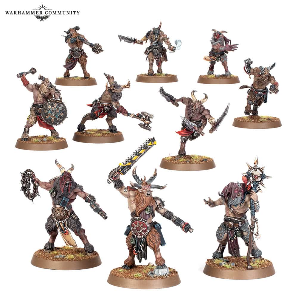 Fellgor Beastmen multipart plastic kit for Warhammer 40k