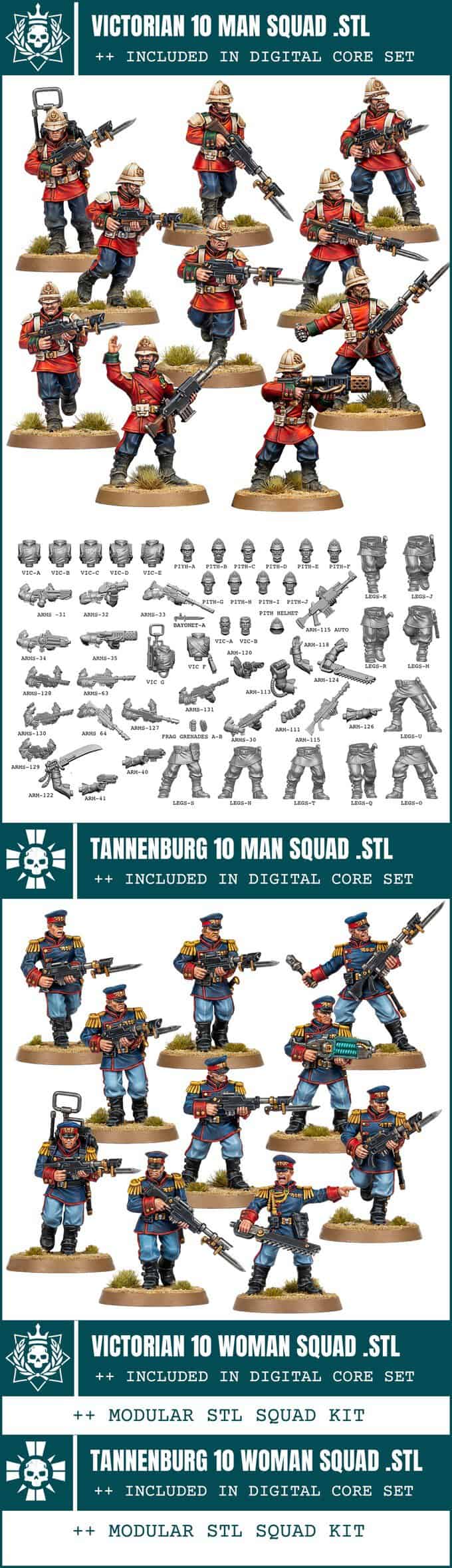 Grimdark Empire Infantry Squads