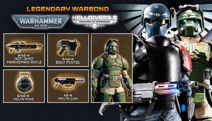 Helldivers 2 Warhammer 40k legendary warbond
