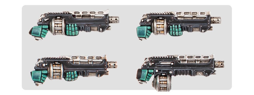 Astartes shotguns for close range combat in the Horus Heresy upgrade kit