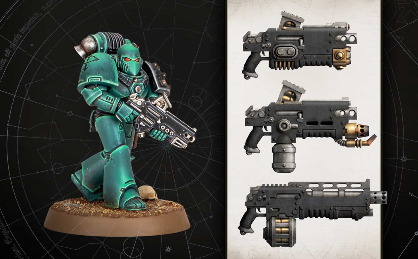 Horus Heresy Combi-weapons and Shotguns Upgrade Set for Space Marine veterans