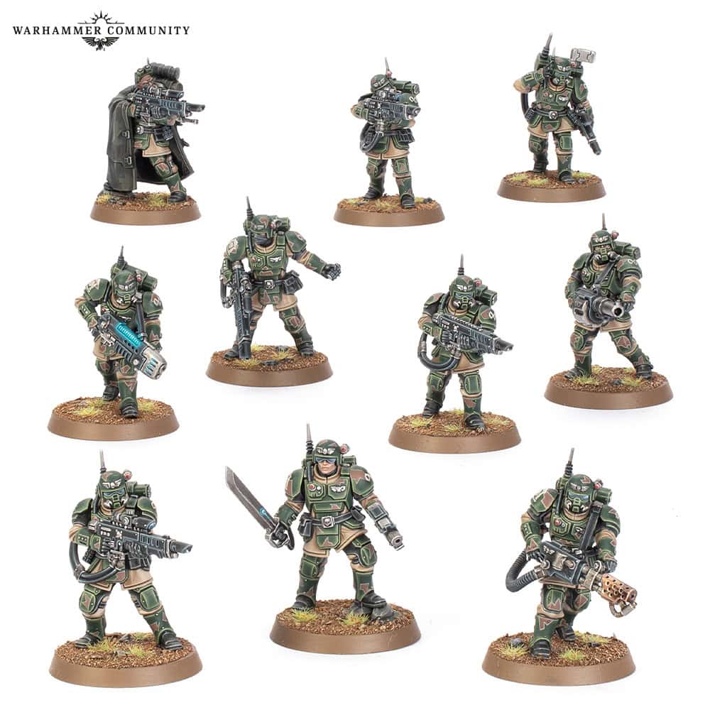 Astra Militarum Kasrkin multipart plastic kit for Warhammer 40k