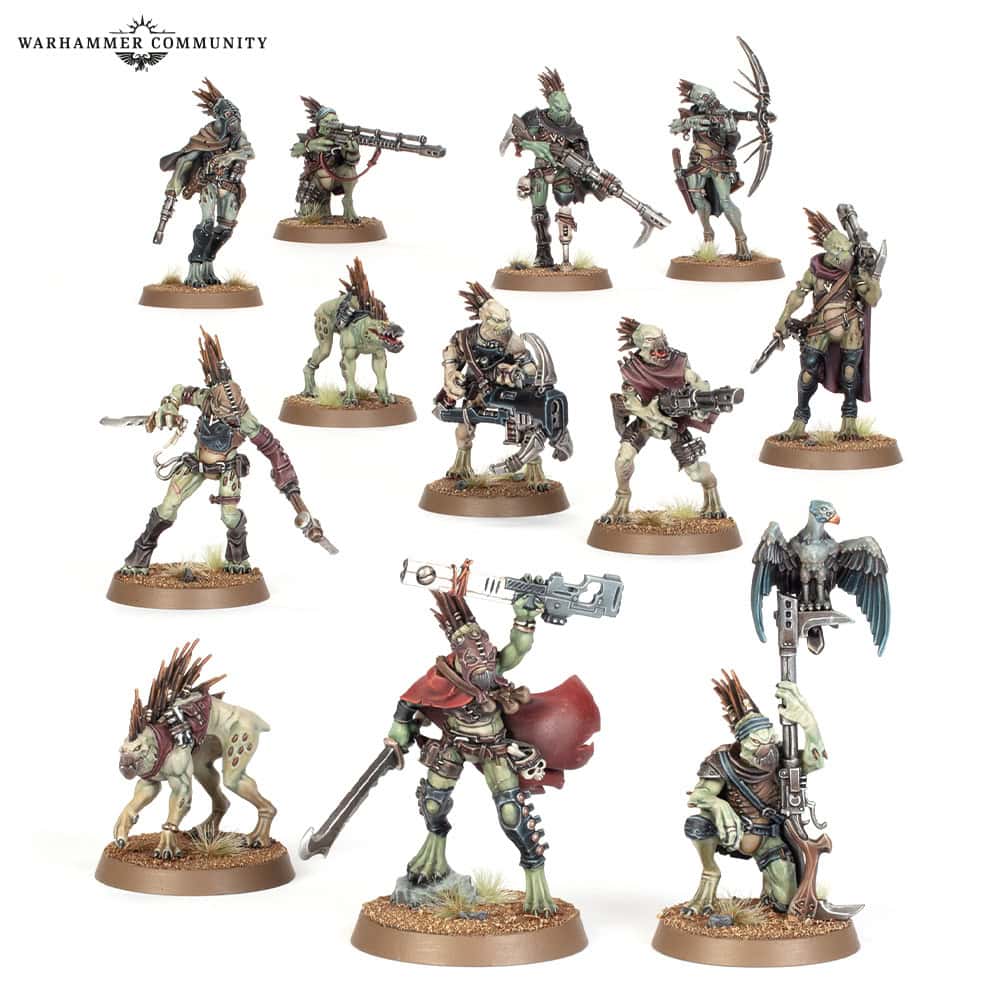 Kroot Farstalkers multipart plastic kit for Warhammer 40k