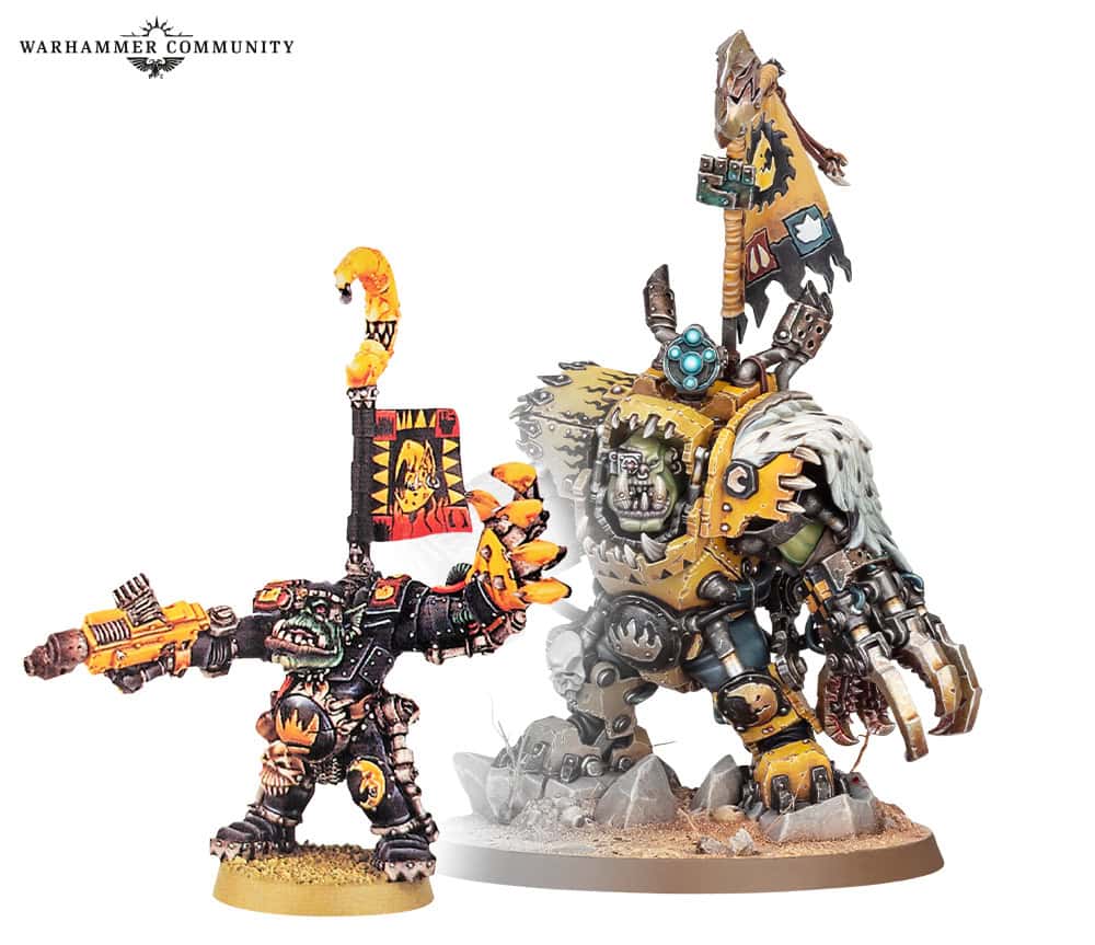 Nazdreg model with classic 2nd Edition nods in the kneepads gutplate and banner