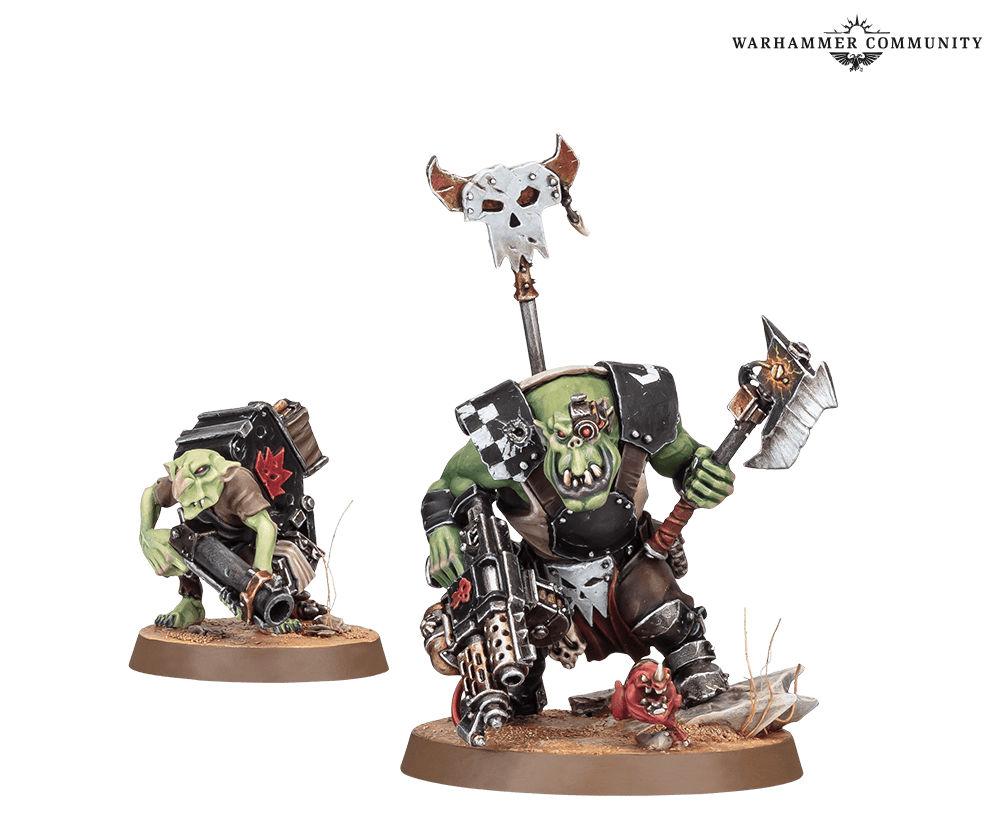 New Ork Boyz mob assembled for 11th Edition Warhammer 40k