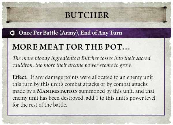 Ogor Mawtribes Butcher ability rules