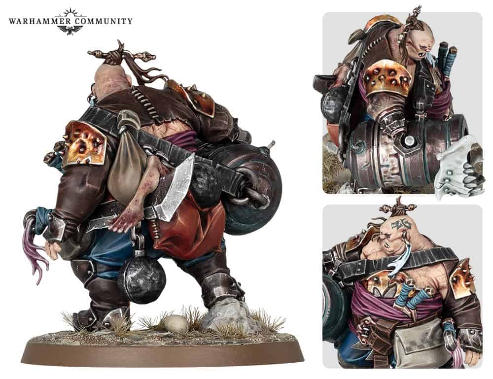 Ogor Mawtribes Grell Firefist with her cannon Blastbelch