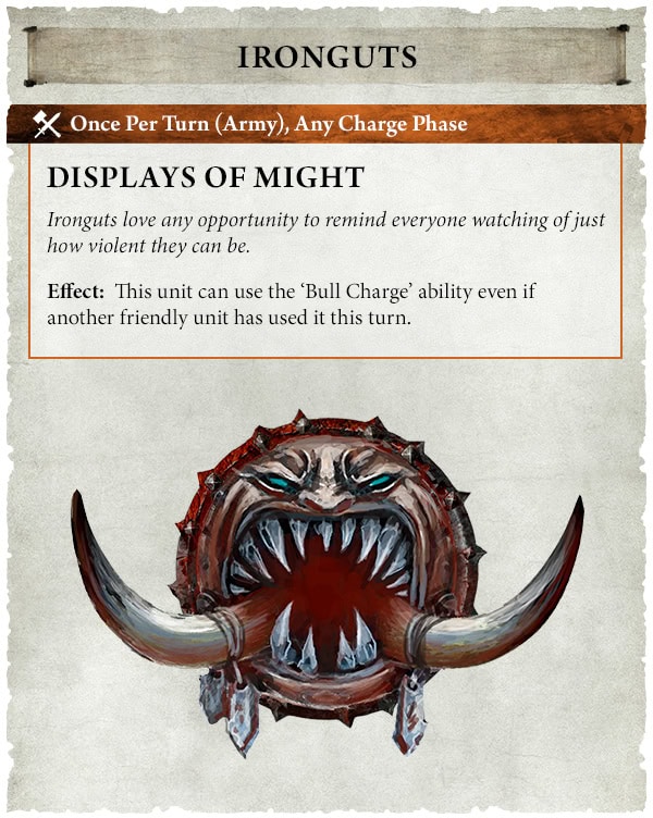 Ogor Mawtribes Ironguts Displays of Might rules